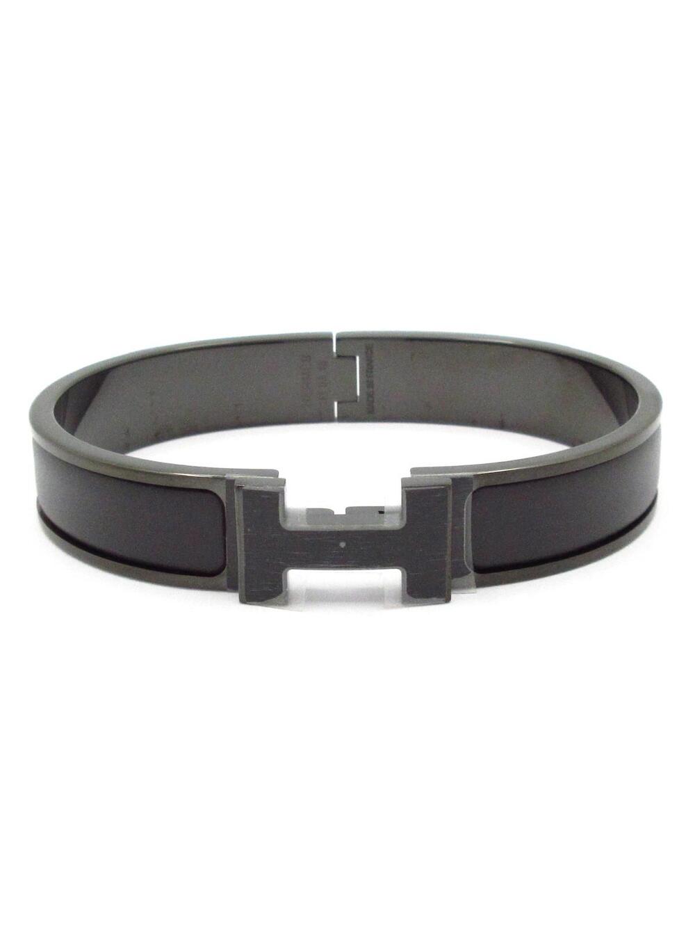 Hermes Clic Hh So Black Hardware Bangle #373950H10B
